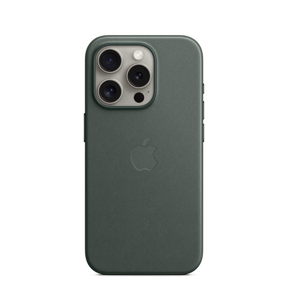 iPhone 15 FineWoven Case with MagSafe - Evergreen